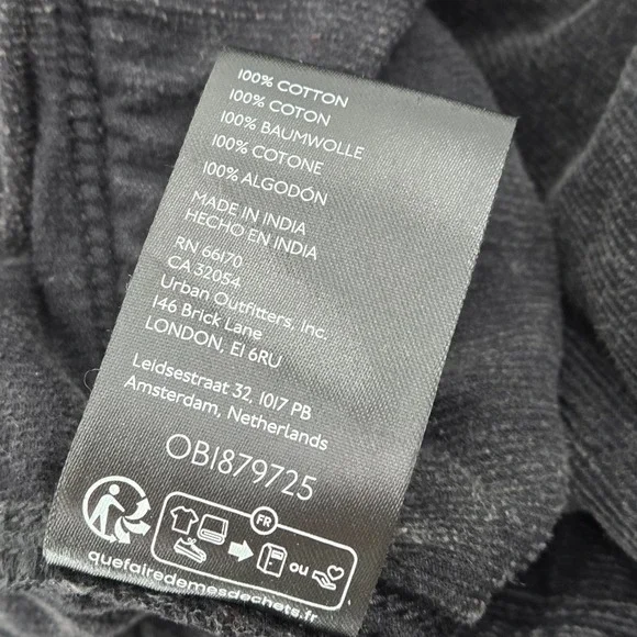 Free People High Gear Moto Black Corduroy Pants 2 Grunge Cargo Boho Utility Gorp - Picture 9 of 12